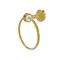 Pacific Beach Collection Towel Ring With Dotted Accents - Polished Brass